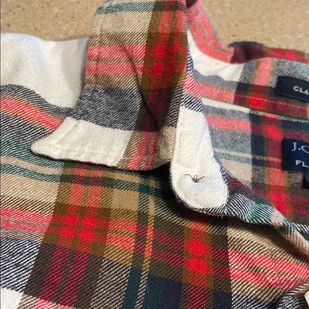 NWT-J. Crew Red and Green Plaid Casual Shirt
